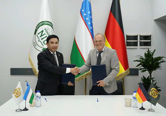 Navoiy Innovatsiyalar Universiteti Germaniya Federativ Respublikasi ITM gGmbH  kompaniyalar guruhi bilan o'zaro hamkorlik to'g'risida memorandumi imzolandi.