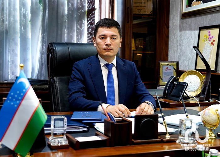 O'zbekiston Respublikasi bayrog'ining 33 yilligiga Navoiy innovatsiyalar universiteti 
direktori E.Rahmonovning tabrigi