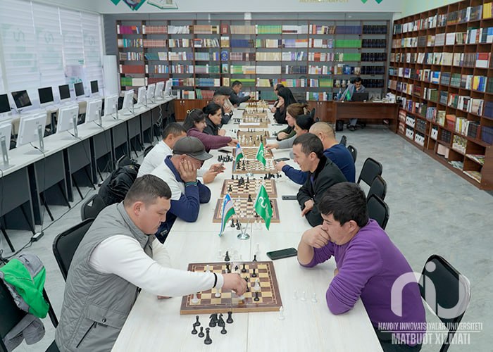 Navoiy innovatsiyalar universitetida shaxmat va shashka musobaqalari bo‘lib o‘tdi