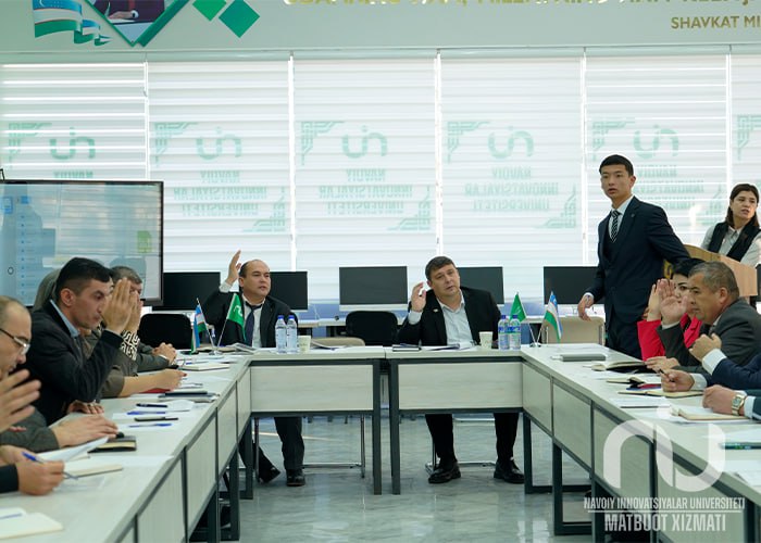Navoiy innovatsiyalar universiteti Kengashining navbatdagi yig‘ilishi o‘tkazildi.