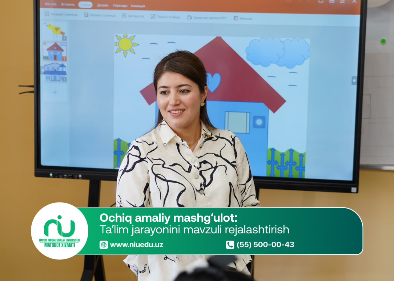 Ochiq amaliy mashg‘ulot: Ta’lim jarayonini mavzuli rejalashtirish