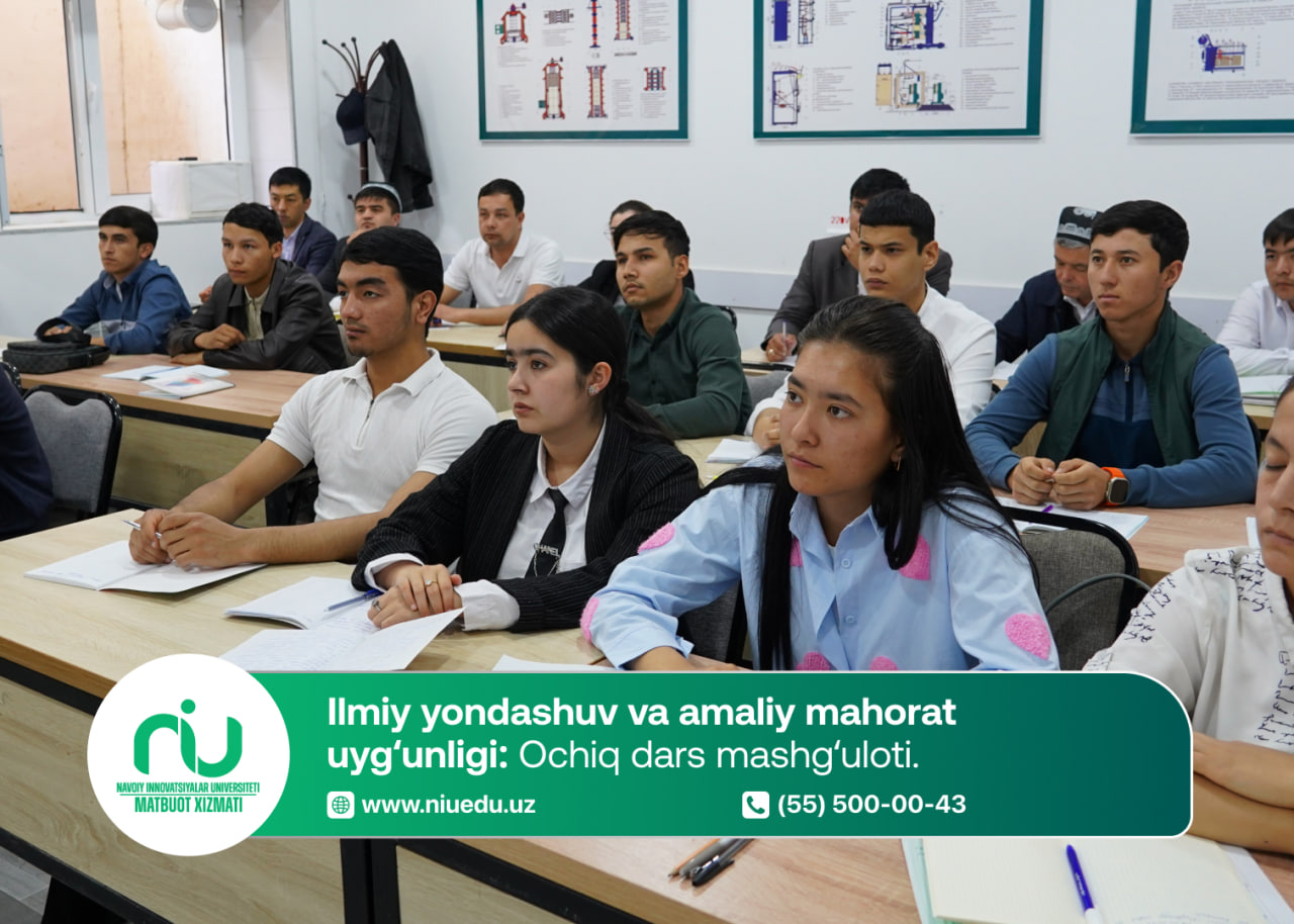 Ilmiy yondashuv va amaliy mahorat uyg‘unligi: Ochiq dars mashg‘uloti