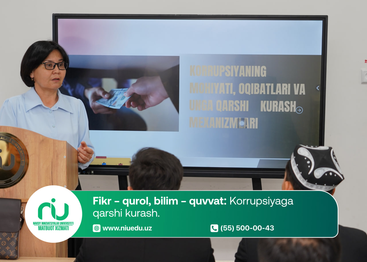 Fikr – qurol, bilim – quvvat: Korrupsiyaga qarshi kurash