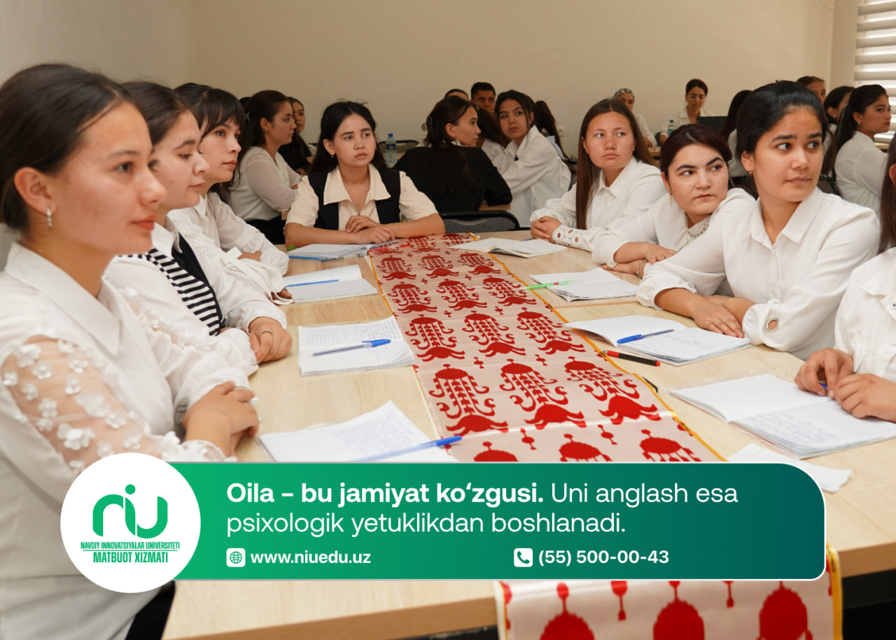 Oila – bu jamiyat ko‘zgusi. Uni anglash esa psixologik yetuklikdan boshlanadi.