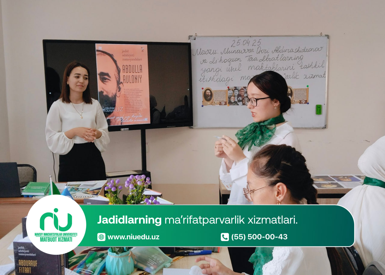 Jadidilarning ma’rifatparvarlik xizmatlari