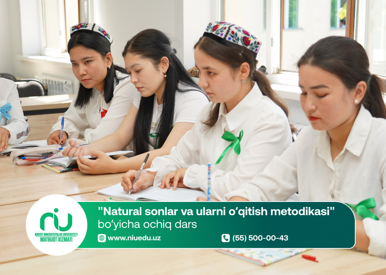"Natural sonlar va ularni o‘qitish metodikasi" bo‘yicha ochiq dars