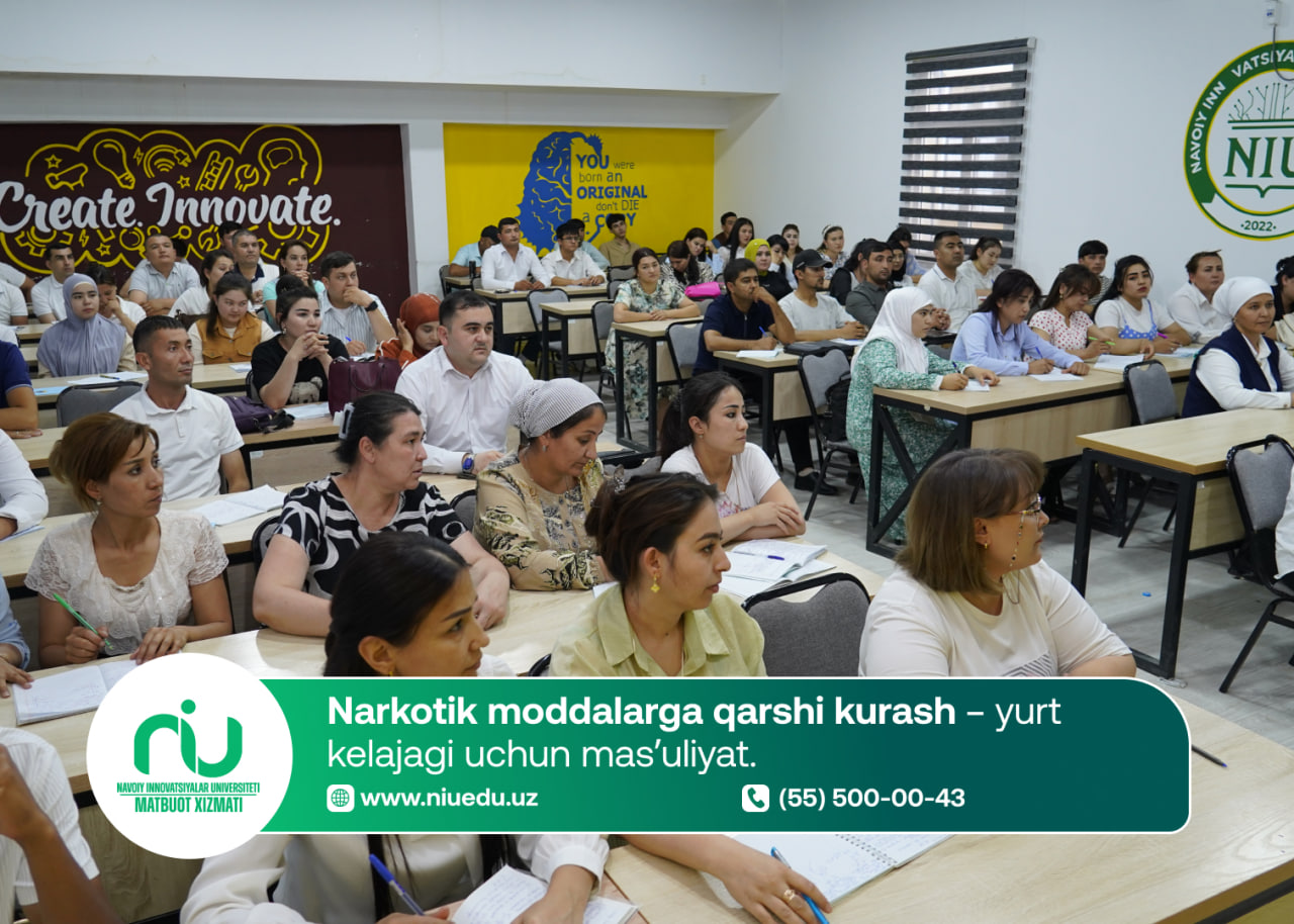 Narkotik moddalarga qarshi kurash – yurt kelajagi uchun mas’uliyat