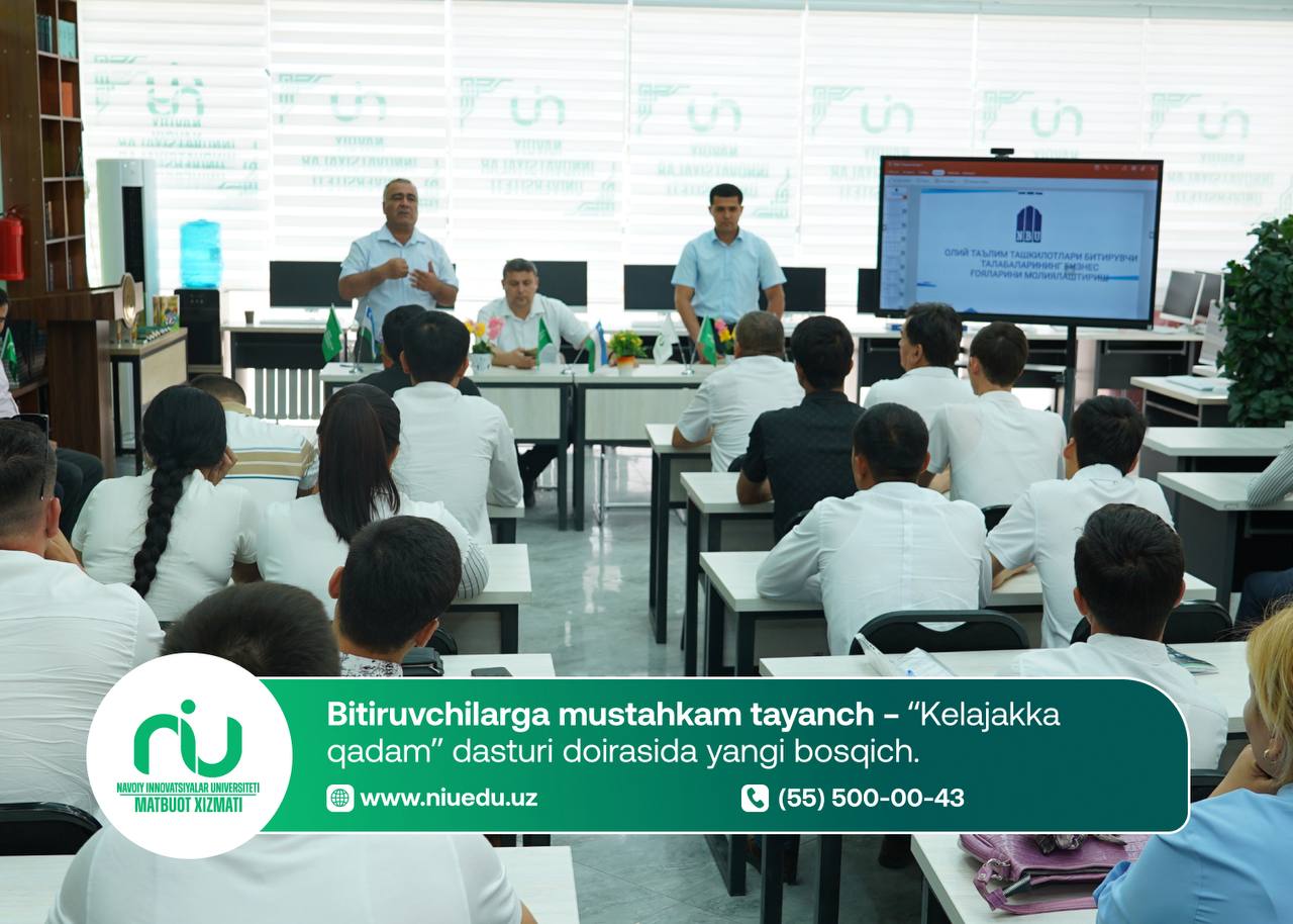 Bitiruvchilarga mustahkam tayanch – “Kelajakka qadam” dasturi doirasida yangi bosqich