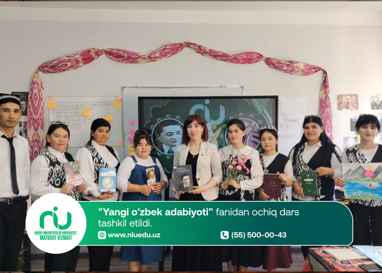"Yangi o‘zbek adabiyoti" fanidan ochiq dars tashkil etildi.