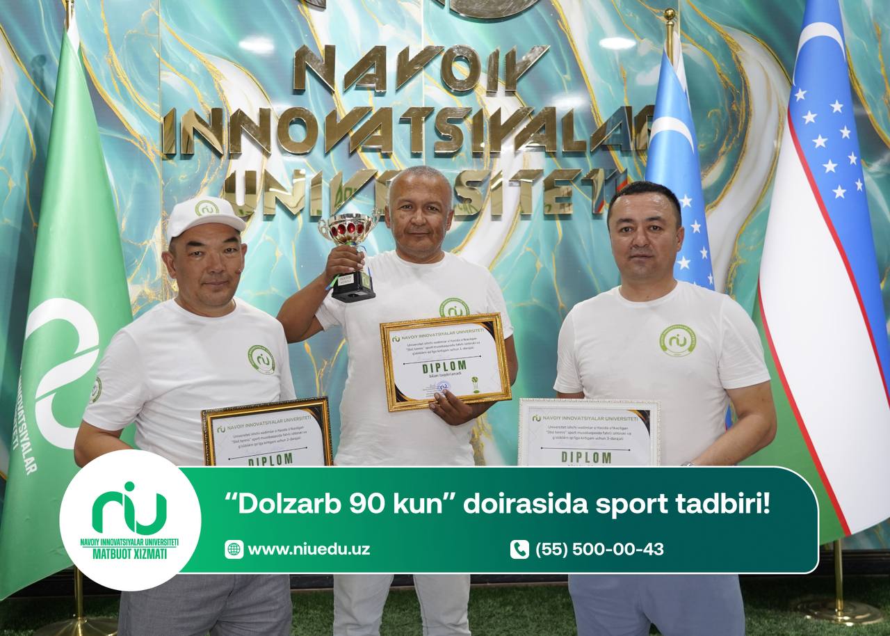 “Dolzarb 90 kun” doirasida
sport tadbiri!