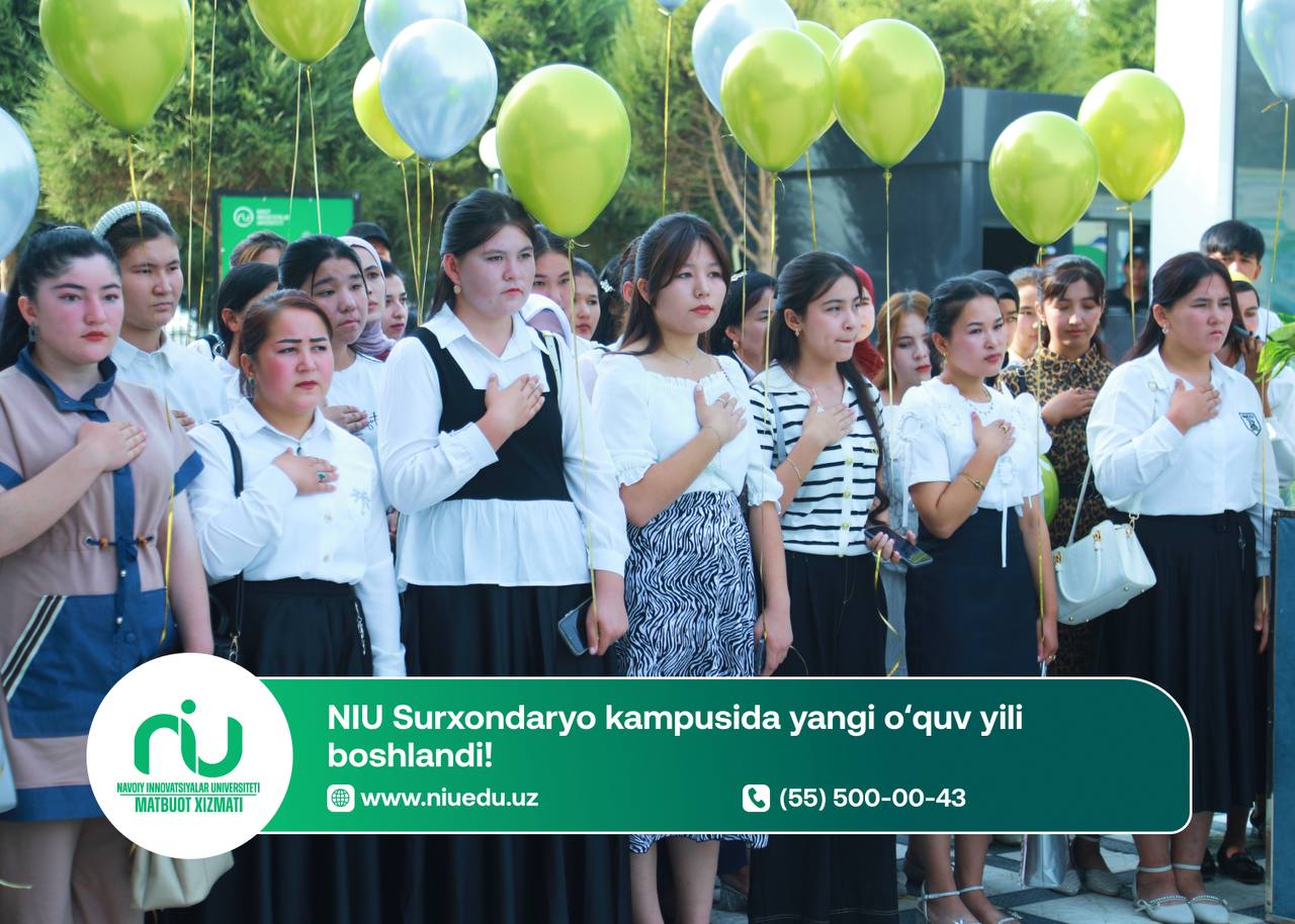 NIU Surxondaryo kampusida yangi o‘quv yili boshlandi!