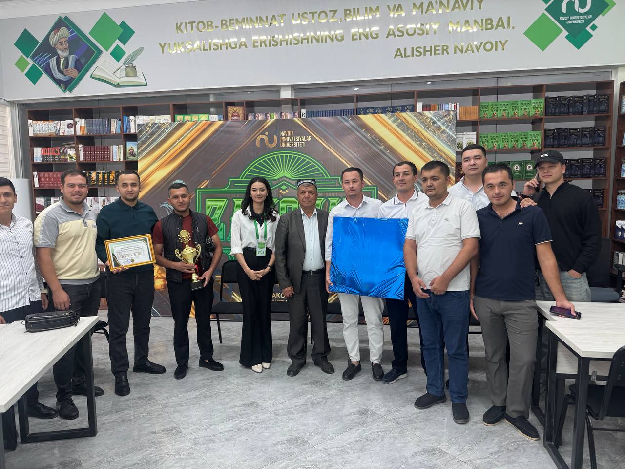 🎓 Navoiy innovatsiyalar universitetida “Zakovat” intellektual oʻyini 🧠✨