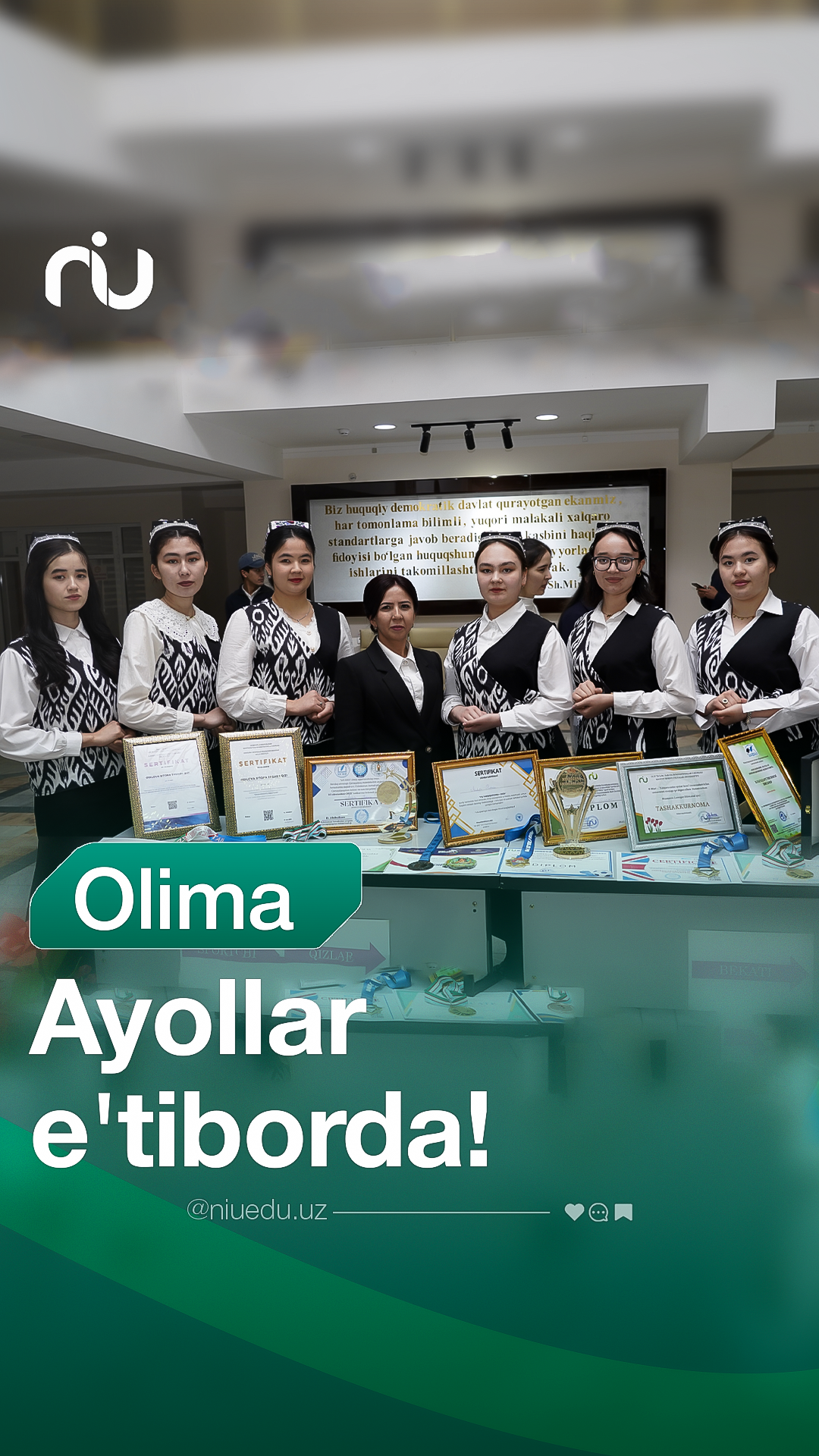 OLIMA AYOLLAR E'TIBORDA!
